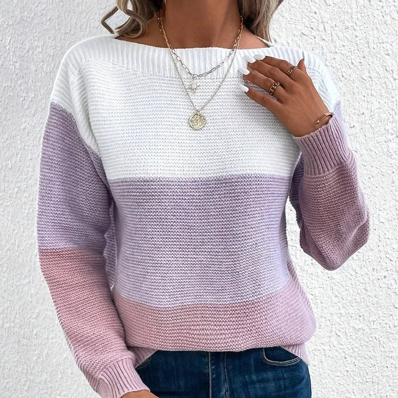 Contrast Stitch Sweater